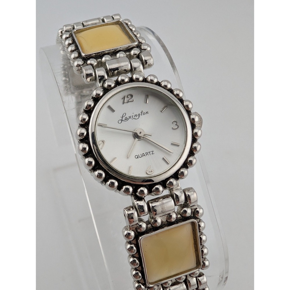 Lexington Watch Women 23mm Case Yellow Stone Link 6.75" Band- New‎ Battery